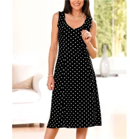 Robe pois "Monaco" Rose ou Noir