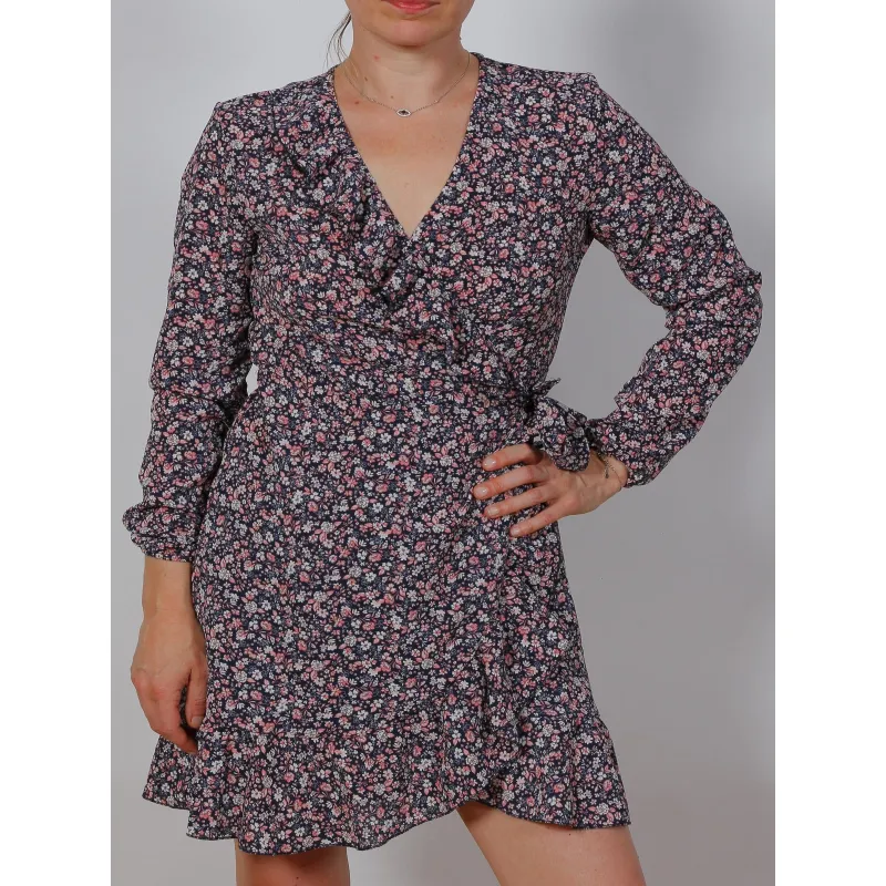 Robe à bretelles vahiné multicolore femme - Happy & So | wimod