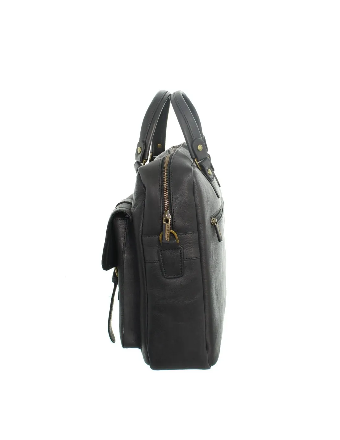 Serviette Arthur et Aston cuir ref_ast43693 A Noir 41*37*11