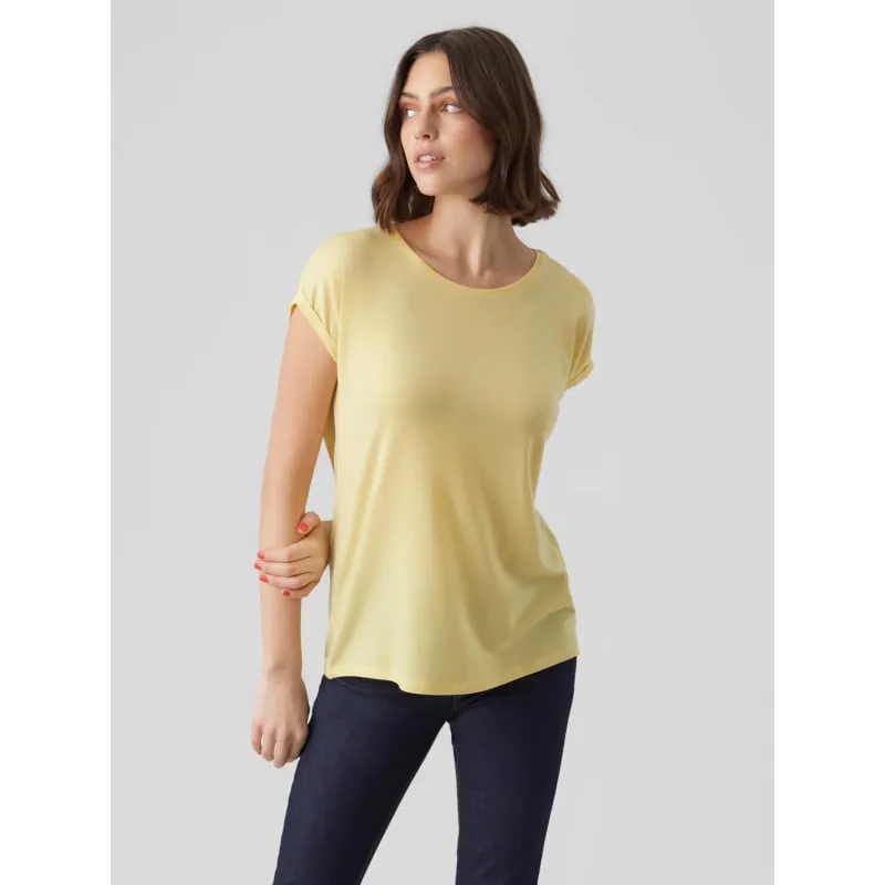 T-shirt manches longues côtelé bouton blanc femme - Tommy Jeans | wimod