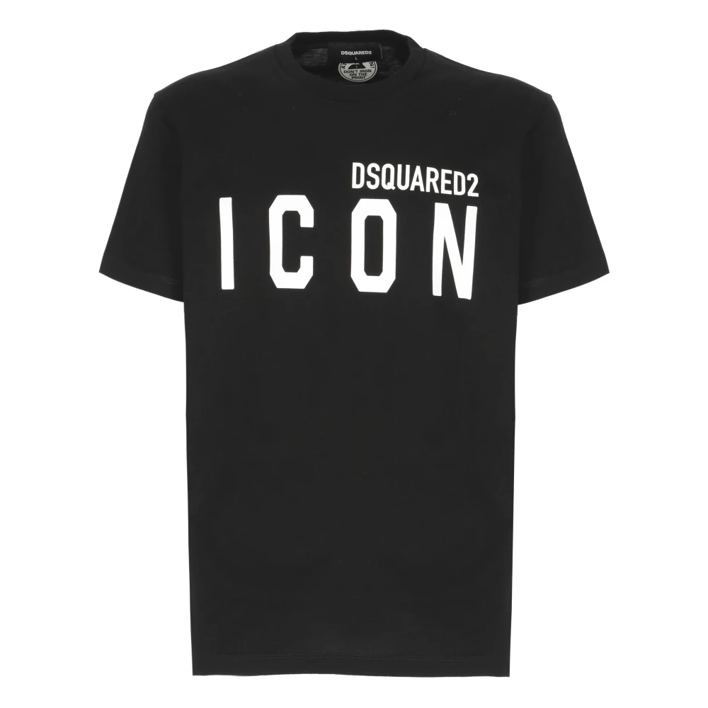 T-shirt Noir avec Logo Imprimé