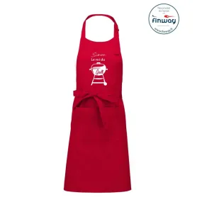 Tablier adulte personnalisé "Le roi du grill"