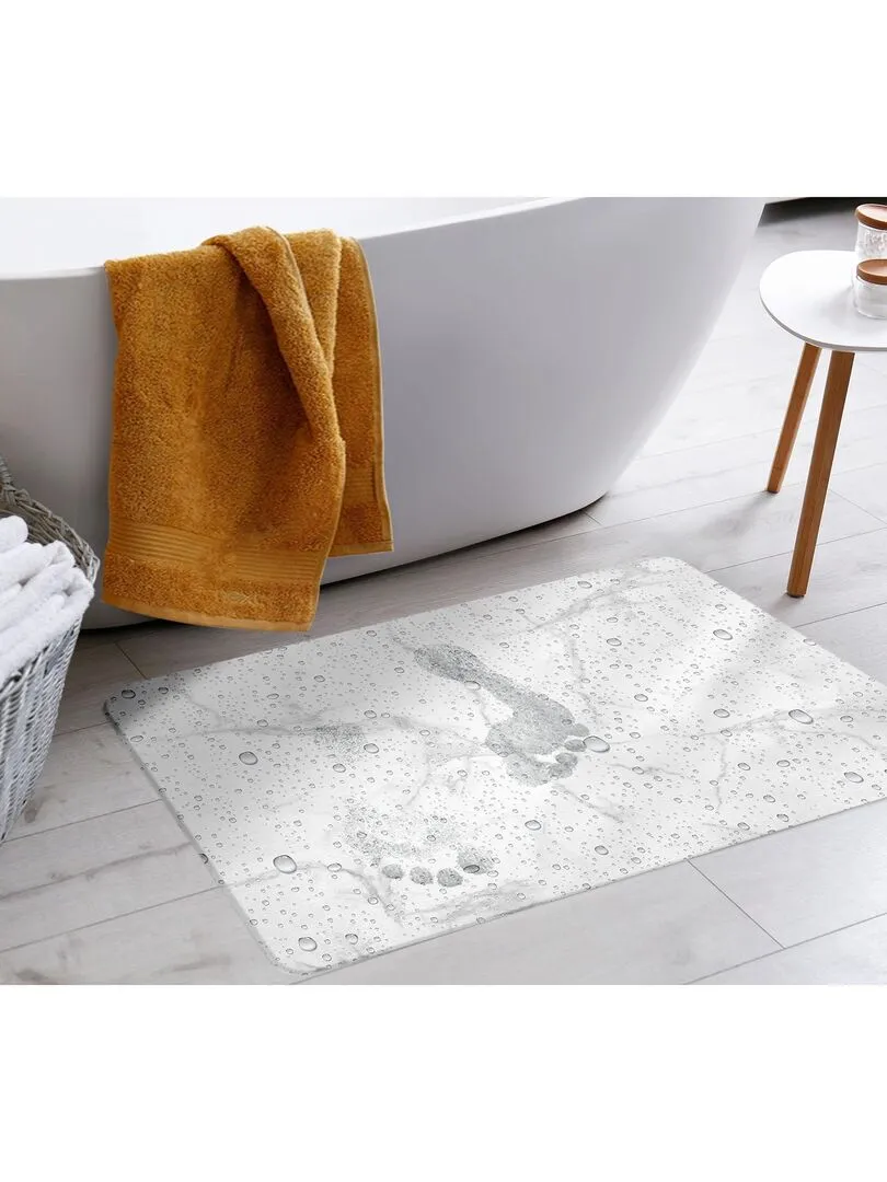 Tapis de bain diatomite Aqua - Blanc