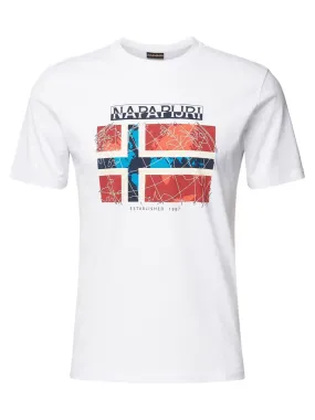 Tee Shirt Napapijri S Guiro - Blanc