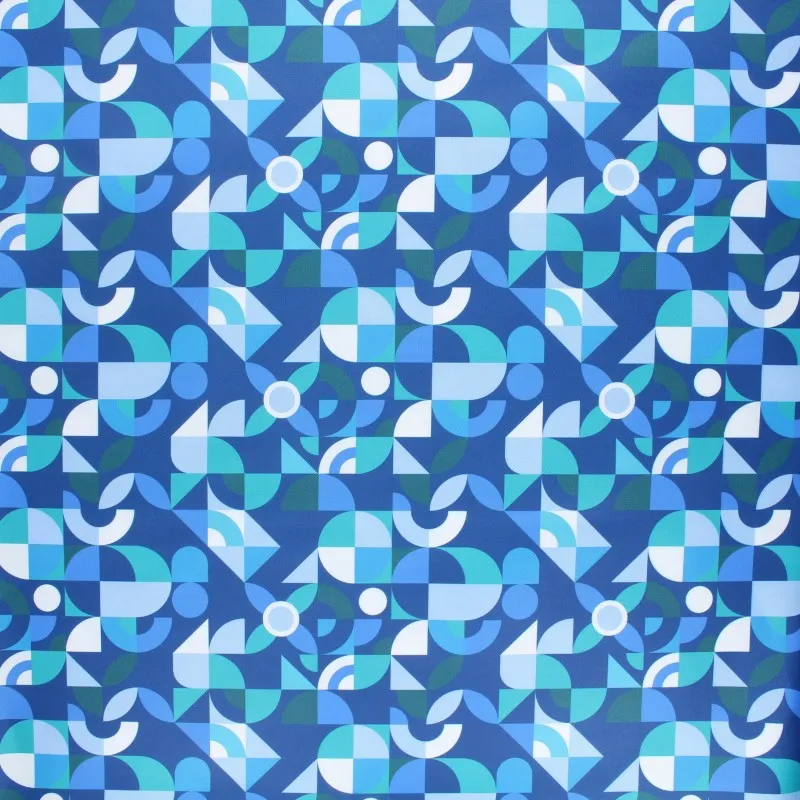 Tissu short de bain Cubik - bleu