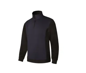 VELILLA V5703 - Sweat bicolore col zippé