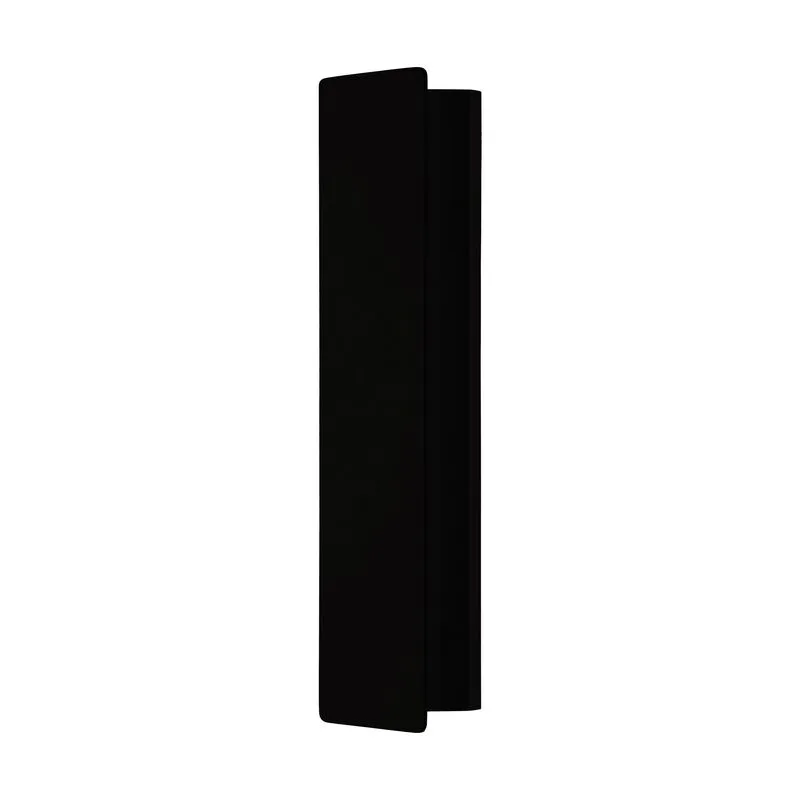 Zwarte moderne wandlamp, Zion, aluminium, 12w 3000K (warm wit) LED